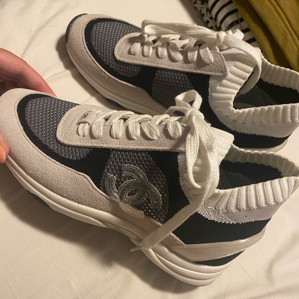 Chanel Low Top Trainer CC Black/Ivory